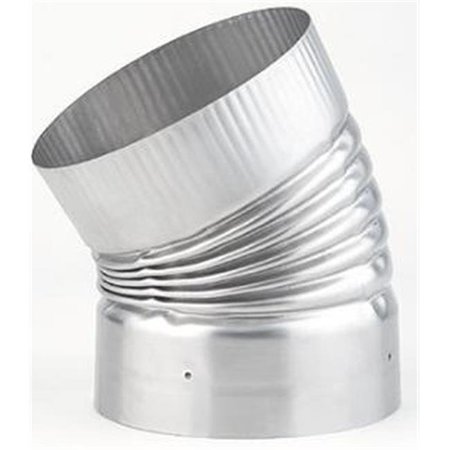 INTEGRA MILTEX Selkirk Corporation 4810 8 Inch  Heat-fab 30 Degree Corrugated  Non-adjustable Elbow 21845